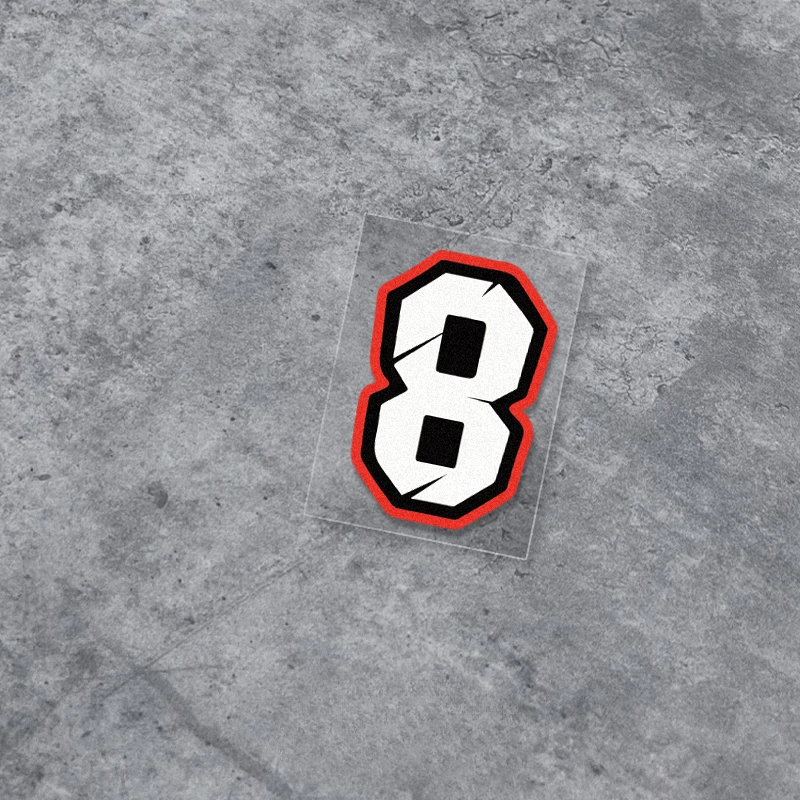 

Счастливый номер DIY Racing 0123456789 Наклейки на шлем, наклейки на бак мотоцикла для YAMAHA MT07 MT09 R1 R3 Kawasaki Z900 BMW S1000rr