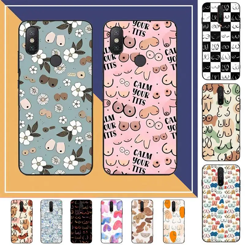 

Boobs Art Print Phone Case for Redmi Note 8 7 9 4 6 pro max T X 5A 3 10 lite pro cover
