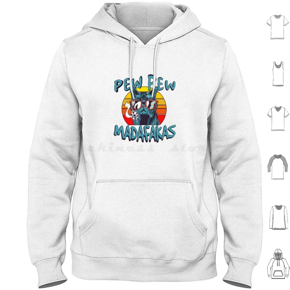 

Винтажные толстовки в стиле ретро с изображением кота Madafakas, винтажные черно-белые толстовки с длинным рукавом и изображением забавного кот...