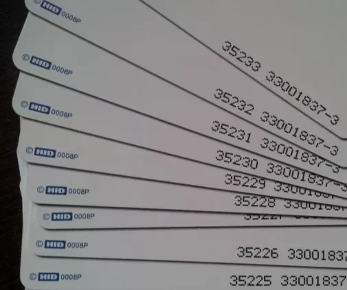 

5pcs/ Set H-I-D card 1386 RFID Smart Card ISOCARD 125KHz 26Bit for access control Format H10301