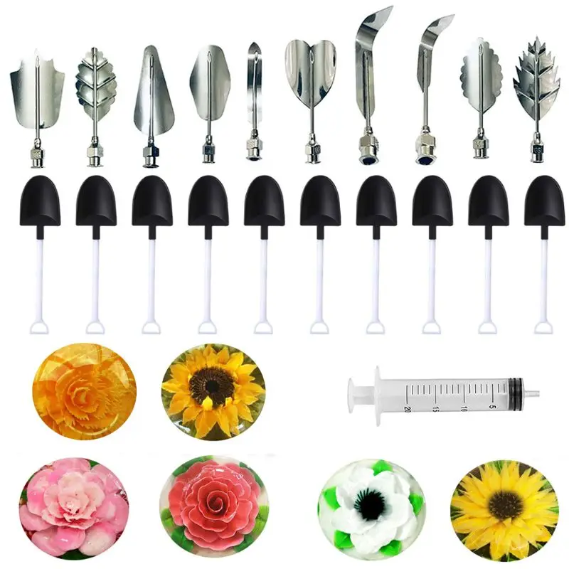 

Plum Flower 3D Jelly Art Needles Tools Jelly Gelatin Nozzle Set Russian Nozzles Stainless Steel Material