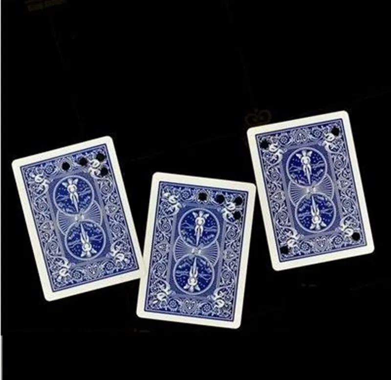 

Matrix Card Moving Hole On Blue Poker Back Visual Like Hollow Card Magic Trick Wow Magic Toys,Joke Classic Magie trucos de magia