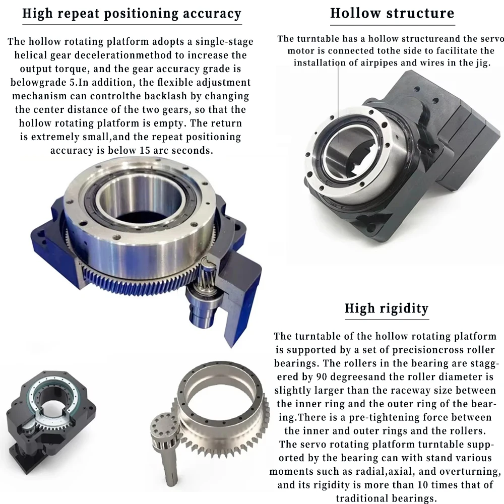 Высокоточная поворотная полая вращающаяся платформа на 360 градусов для 80