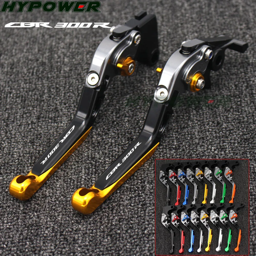 

For Honda CBR300R/CB300F/FA CBR 300 R 2014-2020 Colors Golden+Titanium CNC Folding Extendable Motorcycle Brake Clutch Levers