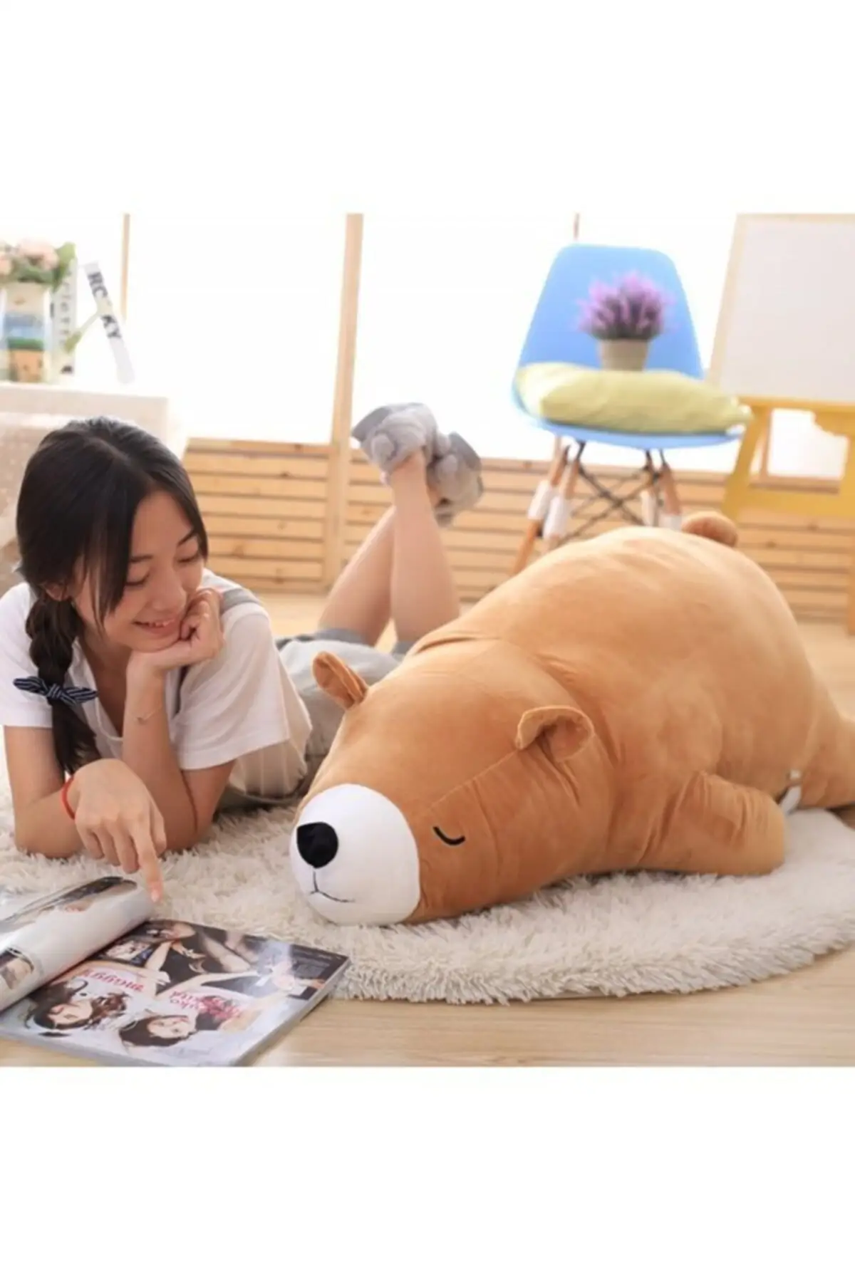 

Dogs Pets Toys Halley POF 110cm Cute pillow teddy bear plush teddy bear toy