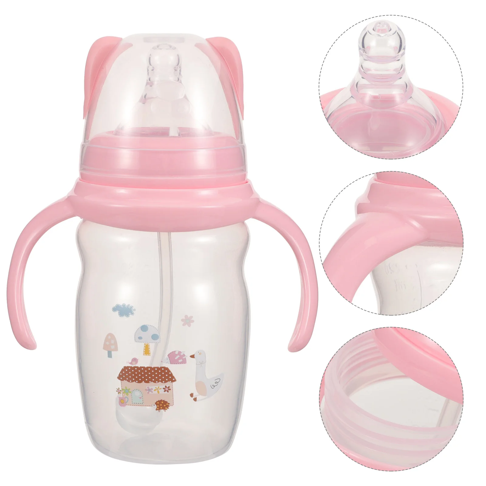 1Pc Leak-Proof Kids Water Cup Drinking Cup Milk Feeding Bott