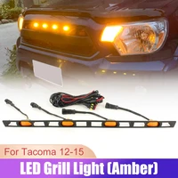 4pcs led car eagle eye light auto truck for toyota tacoma 2012 2013 2014 2015 universal amber high quality car grille lighting