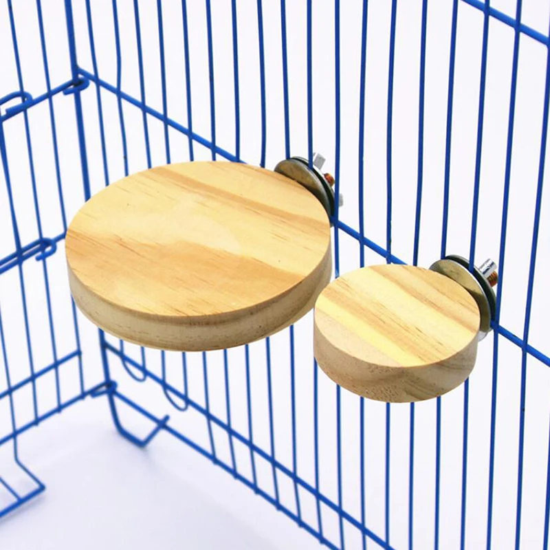 

Hamster Platform Stand Rack Rectangle Squirrel Cage Wooden Plate Toys Bird Parrot Wood Platform Stand Rack Accessories