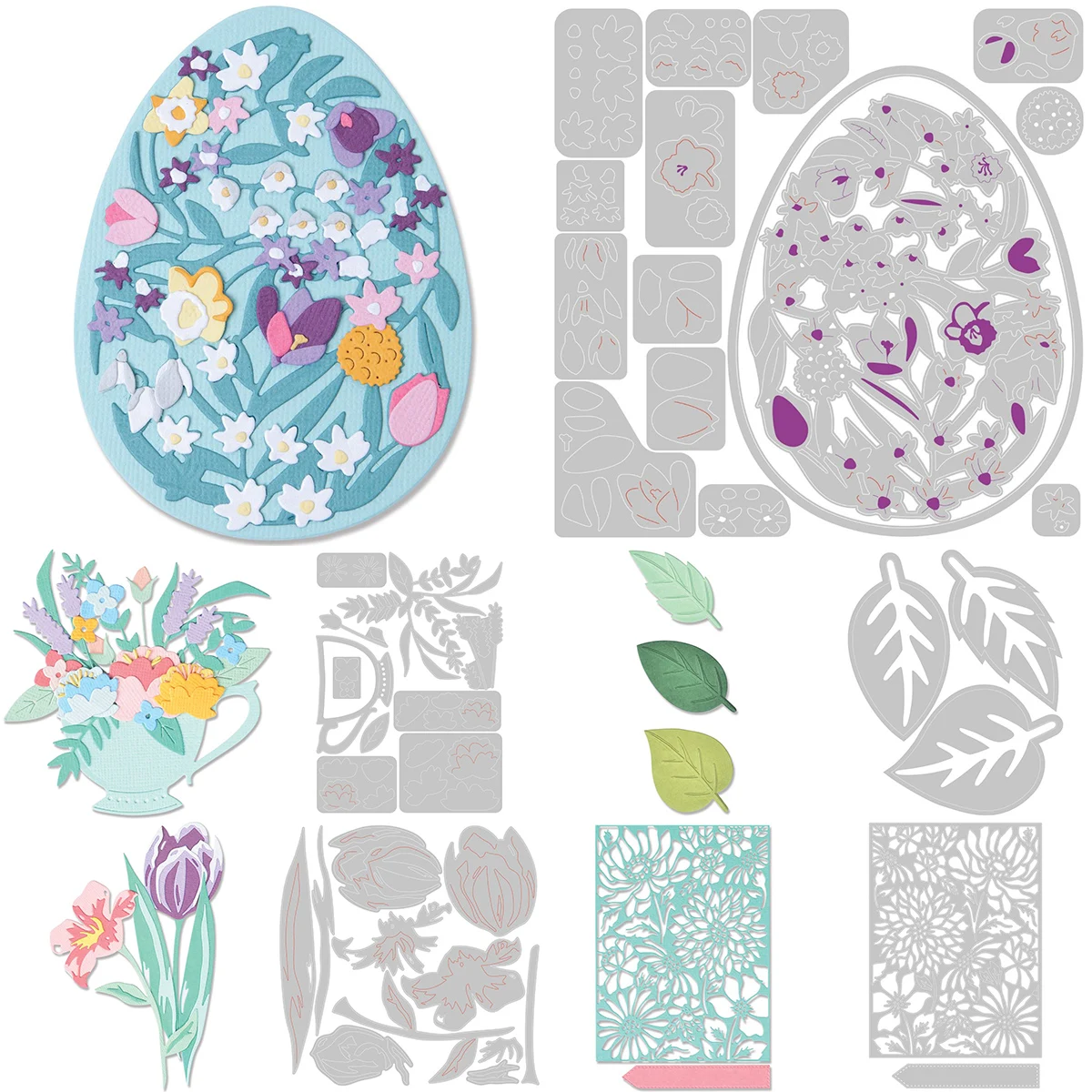 

New Arrival Flower Metal Cutting Dies Scrapbooking Card Craft Diy Flower Dies Embossing Template Diary Album Decoration