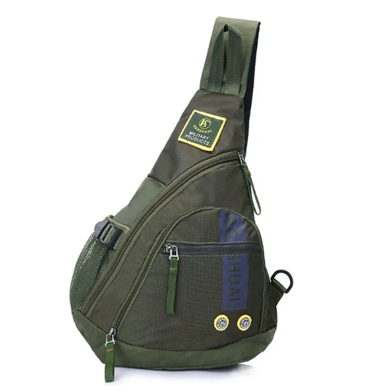 High Quality Waterproof Oxford Men Single Shoulder Cross Body Bag Military Travel Sling Rucksack Chest Back Pack Messenger Bag