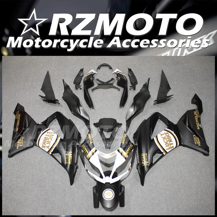 

4Gifts New ABS Fairings Kit Fit For Kawasaki Ninja ZX6R 2013 2014 2015 2016 2017 2018 13 14 15 16 17 18 Bodywork Set Lucky