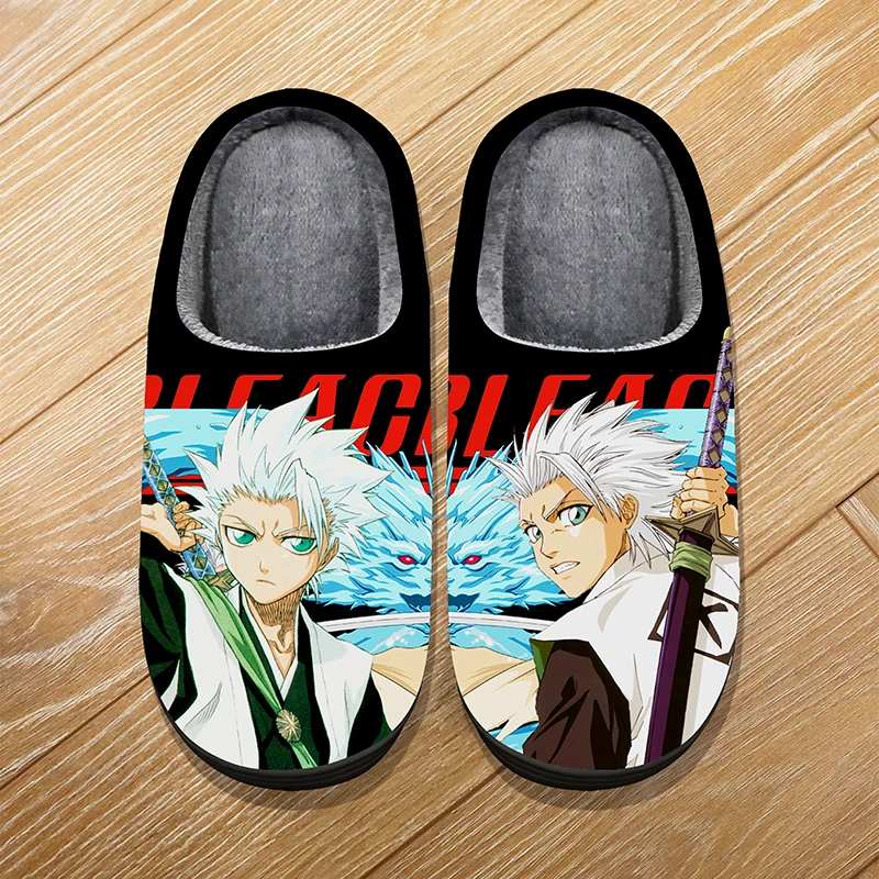 Custom Size Winter Home Warm Cartoon Slippers For Adult Kids Anime BLEACH NARUTO Dragon Ball Cosplay Indoor Cute