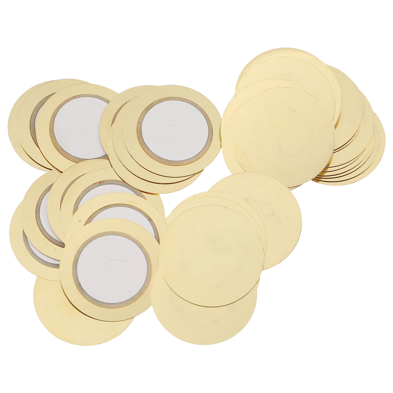 

50pcs Drum Mics Piezo Disc Diaphragm Elements Buzzer Copper Drum Ceramic Chips