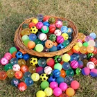 Маленький резиновый прыгающий мяч 20 шт., мячи-антистресс для прыжков, детские игрушки для купания в воде, игры на открытом воздухе, обучающая игрушка для детей