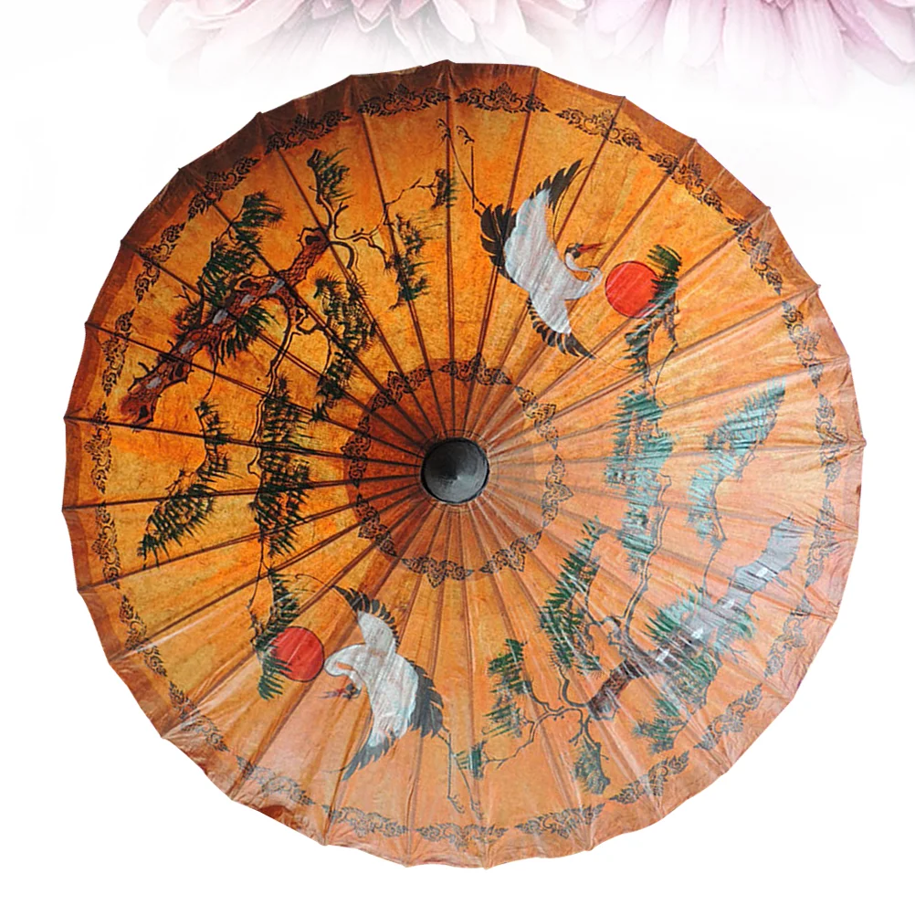 

Umbrella Paper Parasol Chinese Props Oiled Dancing Performance Oil Umbrellas Oilpaper Asian Japanese Wedding Sketching Vintage