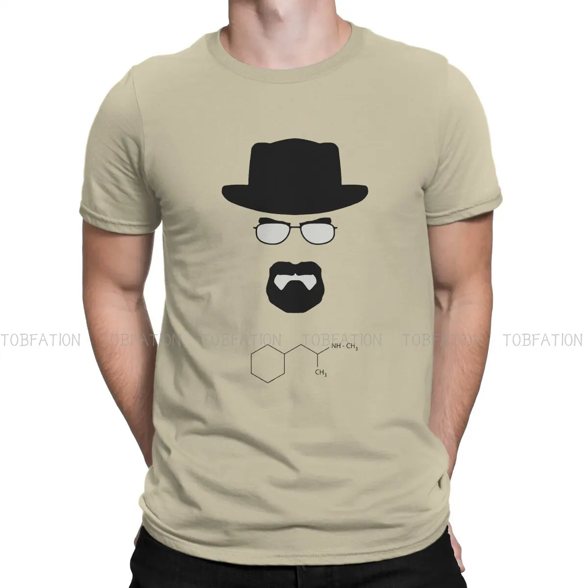 

Breaking Bad Walter White Monochrome T Shirt Vintage Fashion High Quality Tshirt Big Size Crewneck Men Tshirts