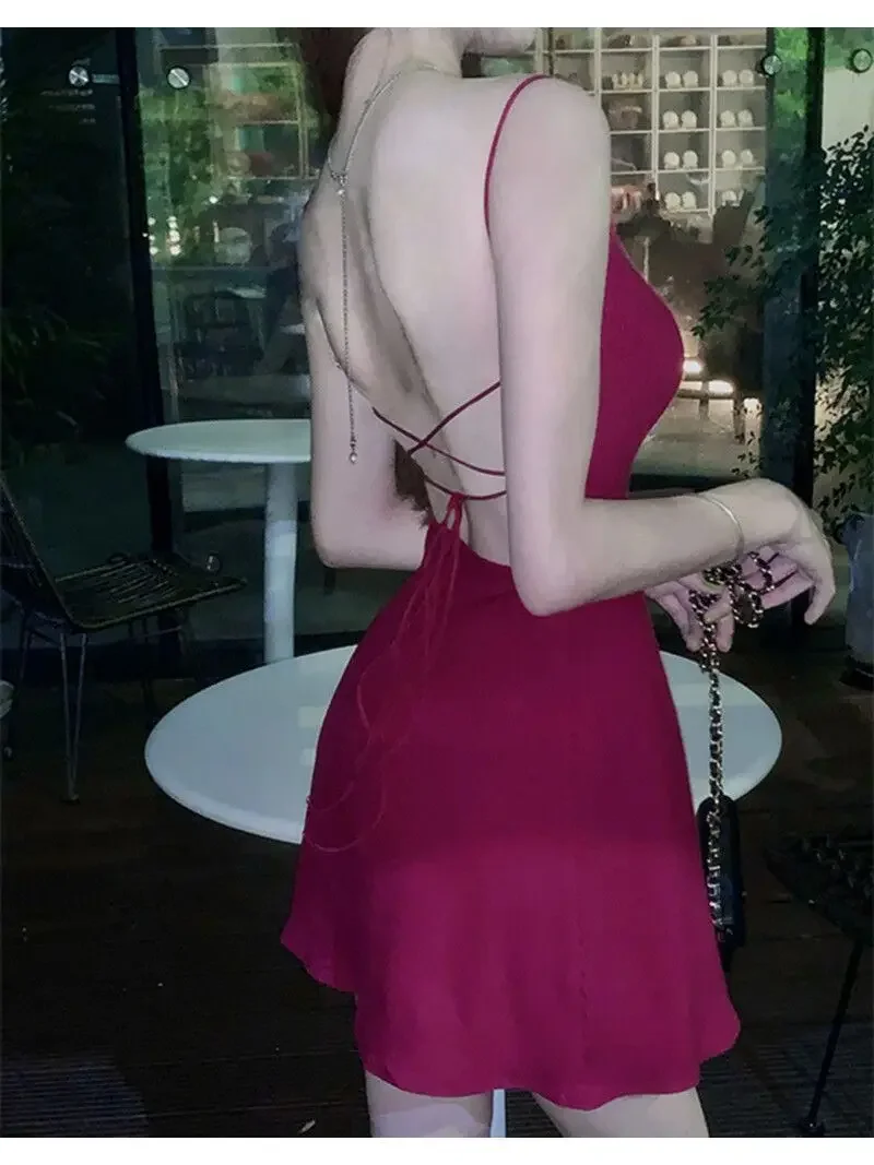 Новинка лета 2023 облегающий пикантный дизайн во французском стиле с открытой