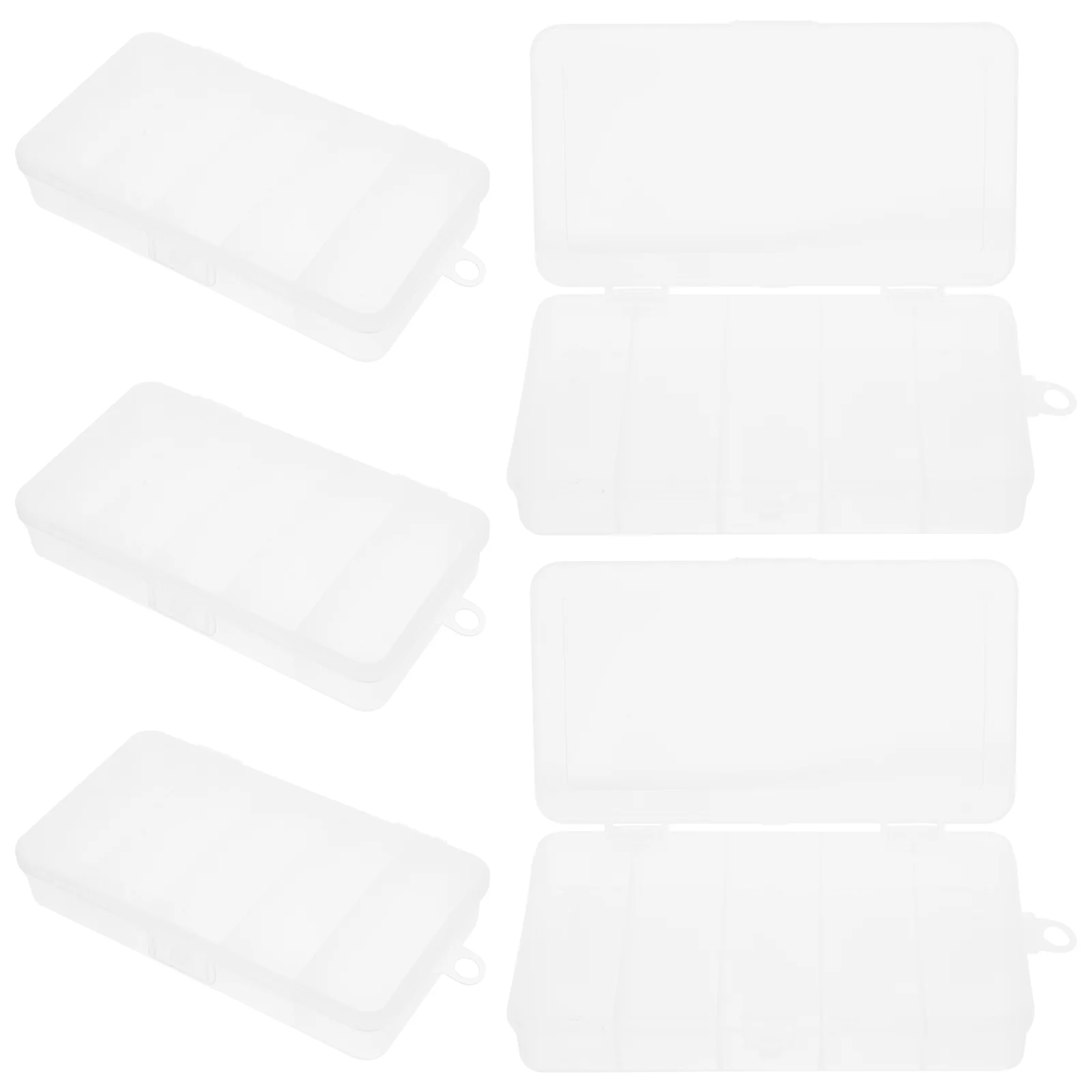 

5pcs Small Things Storage Container 5-compartment Organizer Beads Glitter Containers