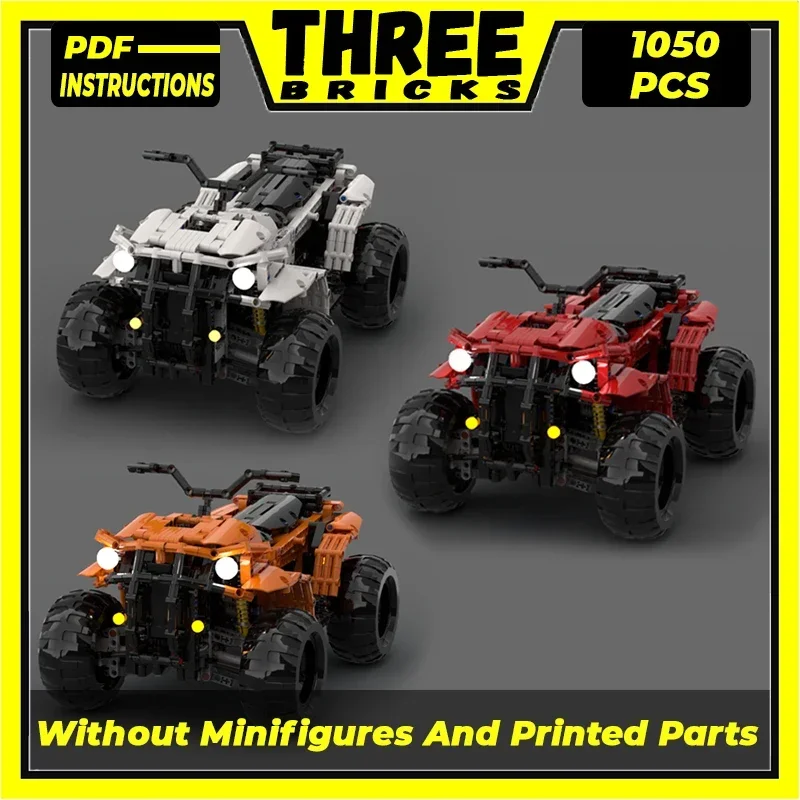 Технические Moc Bricks модель автомобиля вездеход модульные строительные блоки