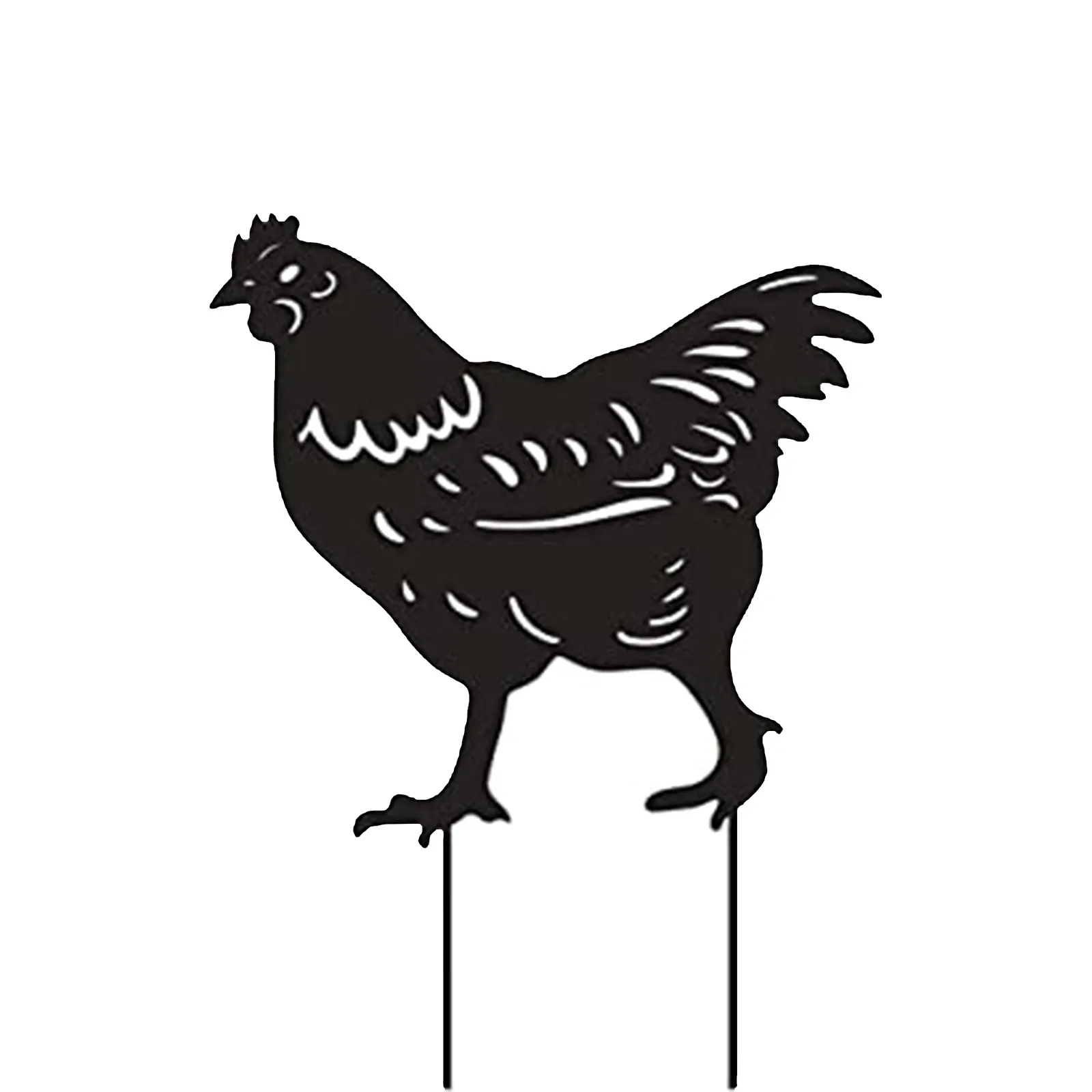 1 шт. украшения для курицы Полые Акриловые фигурки животных на Пасху дома улицы