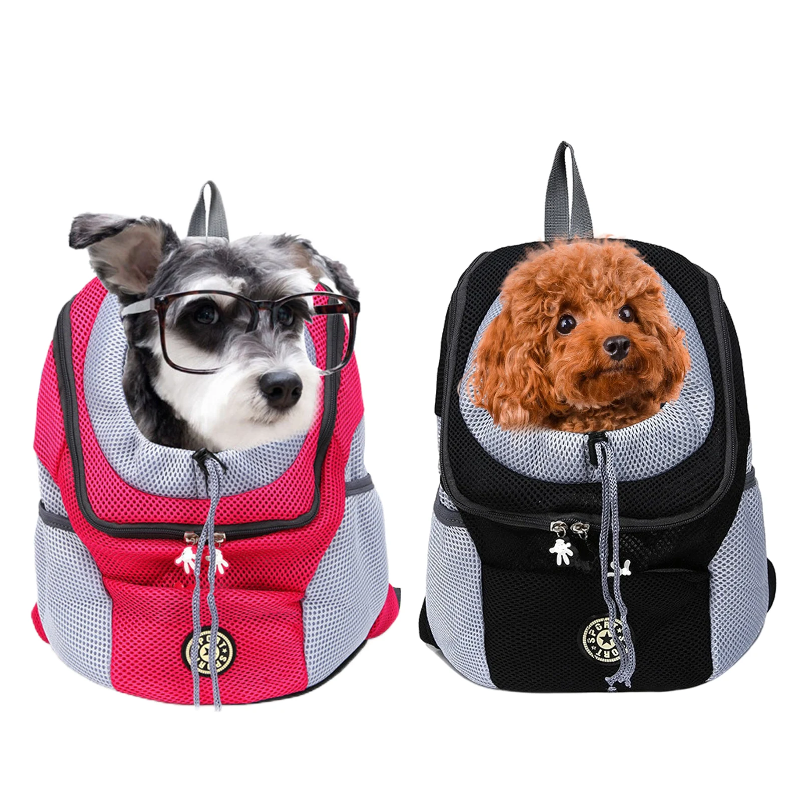 

Рюкзак для домашних питомцев с дышащим ремешком для щенков, передняя сумка для маленьких и средних собак, бриджи для Путешествий, Походов