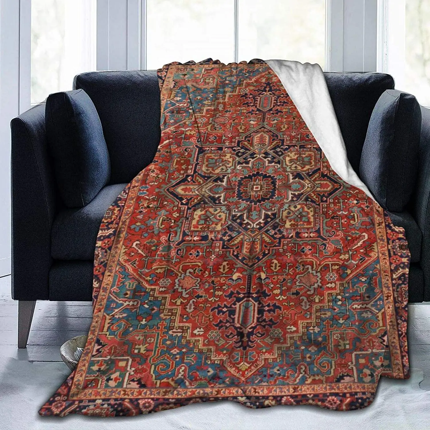 

Античное курдское Северо-Западное персидское одеяло, винтажное Фланелевое Флисовое одеяло для детей, подростков и взрослых, мягкое уютное теплое пушистое одеяло