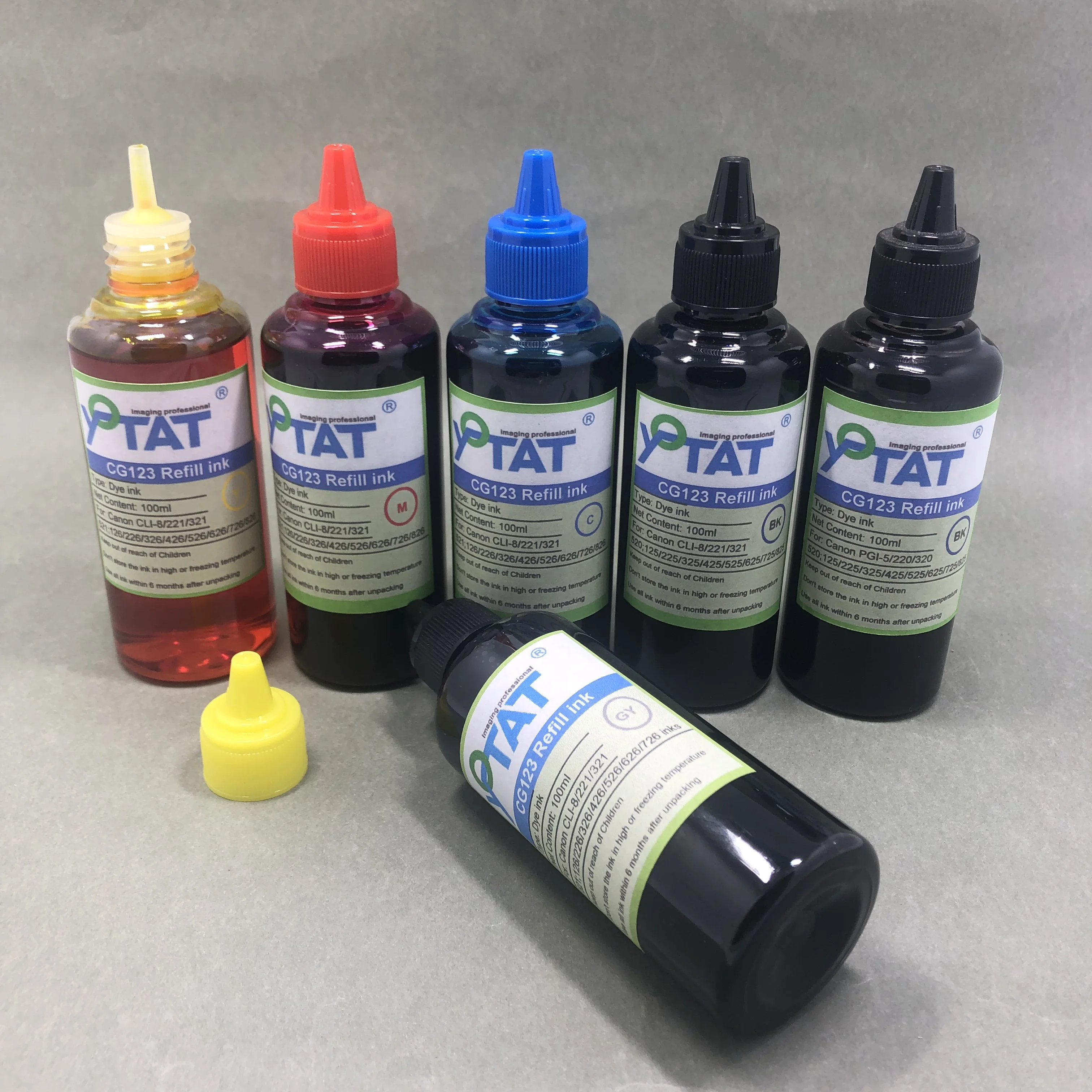 

Premium Dye Ink for Canon PGI-5 CLI-8 BCI-320 BCI-321 PGI-220 CLI-221 PGI-520 CLI-521 PGI-125 CLI-126 PGI-225 CLI-226 BCI-325
