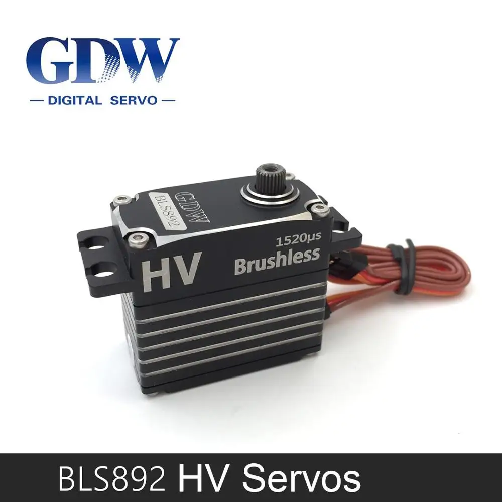 Three Piece GDW BLS892 HV Brushless Standard Servos for X7/KDS7.2/SAB700 Helicopter