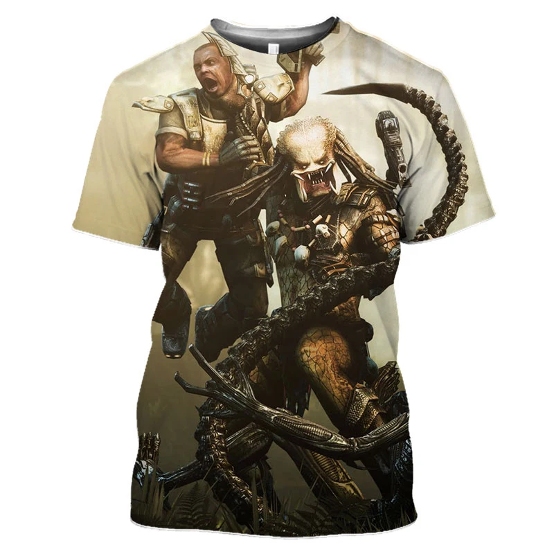 

The Predator 3d Printed T Shirt Men Women Fashion Oversized T-shirt Kids Boy Hip Hop Teeshirt Homme Camisetas Horror Movies Tops