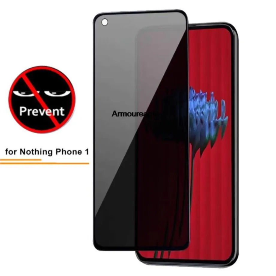 

5d anti spy tempered glass on for nothing phone 1 privacy screen protector protective film glass shield full coverage guard