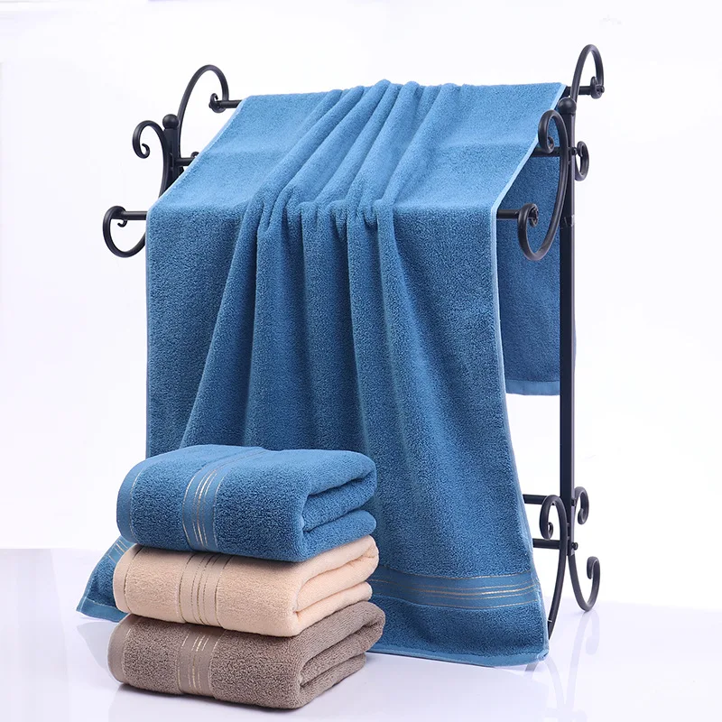 

Pure Cotton Bath Towel 70X140cm Household Adult Thickened Absorbent Bath Towel Soft and Not Easy To Shed Hair Beach Towel