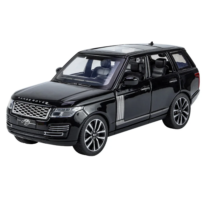 

1:32 Scale City SUV Diecast Car Land Ranges Rovers Fifty Metal Model With Light And Sound Pull Back Vehicle Alloy Toy For Gifts