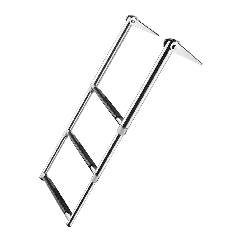 

Boat Ladder Telescopic Detachable Platform 3 Steps Ladders Swimming Pool