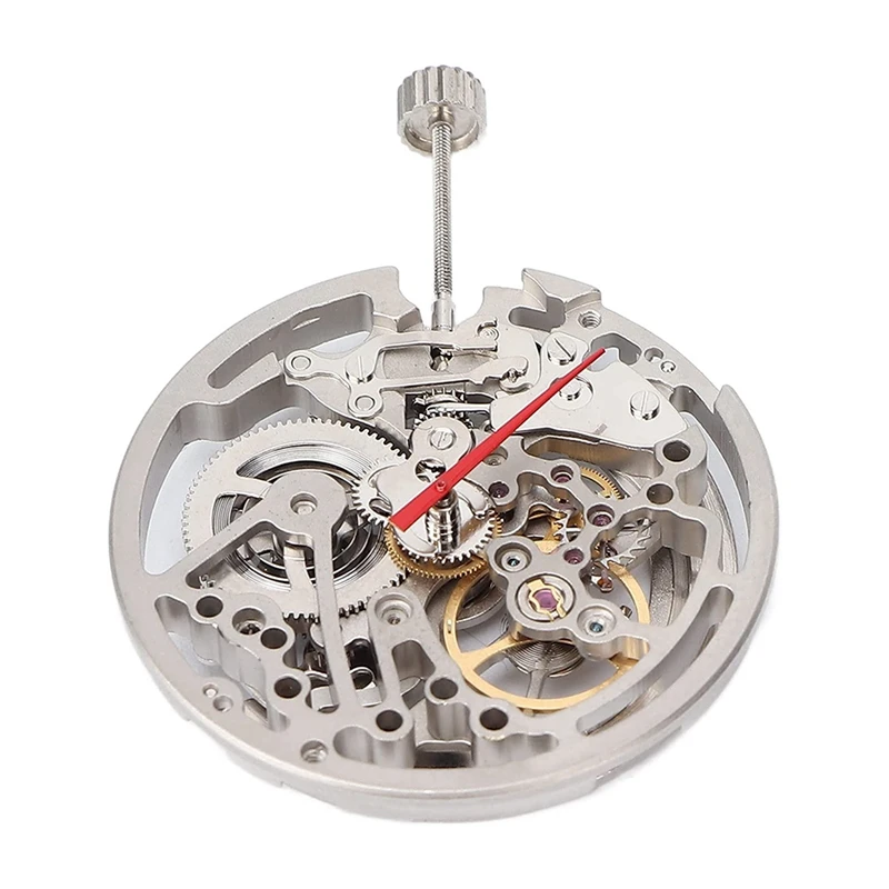 

Automatic Mechanical Watch Movement DIY Automatic Hollow Watch Movement With Plastic Storage Box Forold Part Replacement