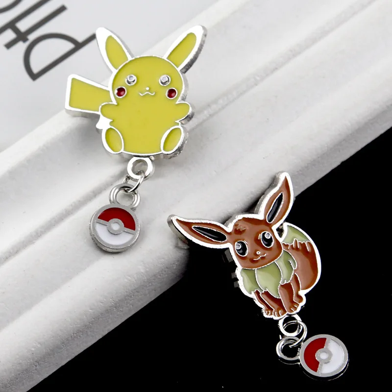 Оригинальный металлический значок в виде покемона Пикачу гэнгара для студентов