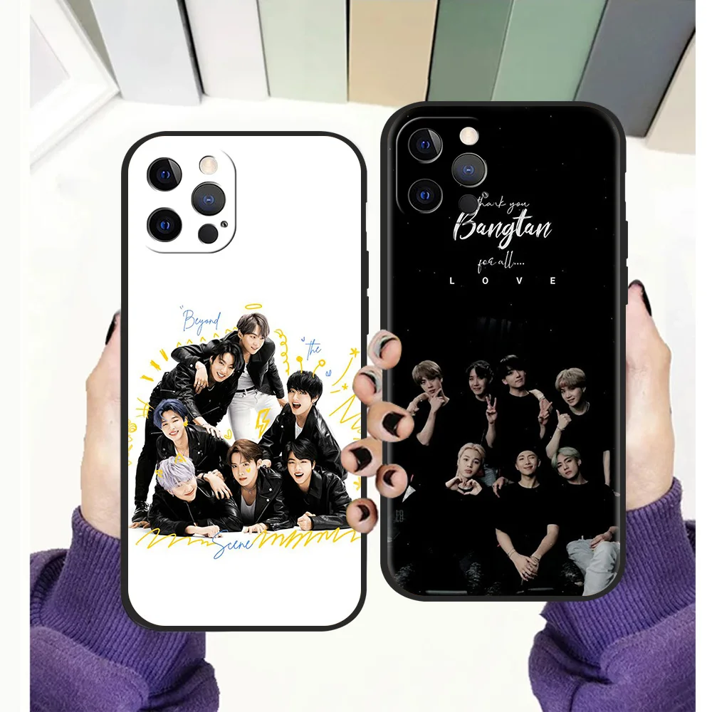 

Hot Kpop-BTS-Boys Phone Case for iPhone 12 13 Pro Max XR XS X Bag Soft Shell for iPhone 11 7 8 Plus SE2020 Silicone Cover Fundas
