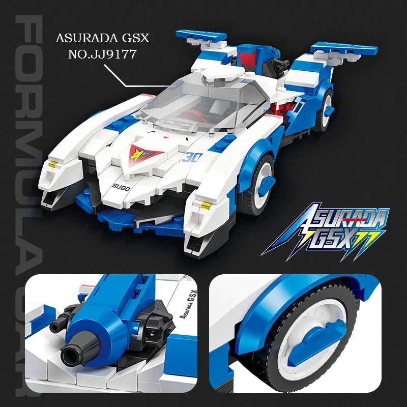 В НАЛИЧИИ JJ9177 JJ9178 Mini Asurada G.S.X Строительные блоки Модель KNIGHT SAVIOR 005 Кирпичи Сборка