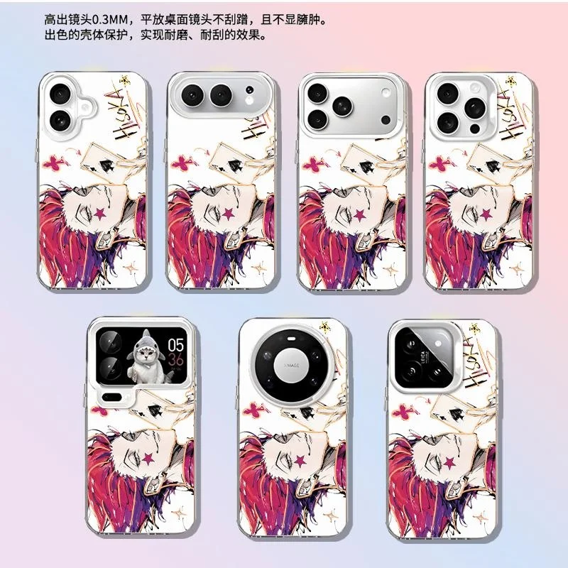 Фото Чехол для телефона HUNTER×HUNTER Hyskoa Morroh для iPhone 11 12 13 14 15 16 17 Pro Max Plus, стильный чехол с дизайном «Магический покер» №4