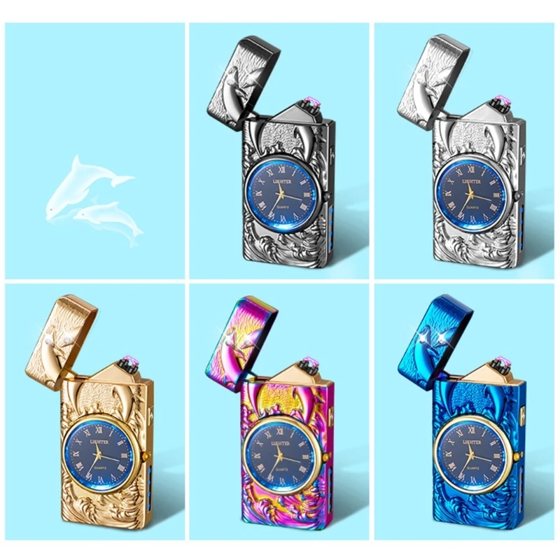 

Ветрозащитная дуга USB перезаряжаемая с фотографическими гаджетами гравировка-Дельфин