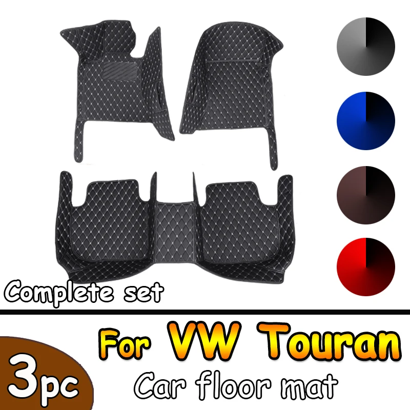 

Car Floor mats for vw Touran 2015 2014 2013 2012 2011 2009 2008 2007 2006 Carpets Rugs Pads Interior Parts Accessories