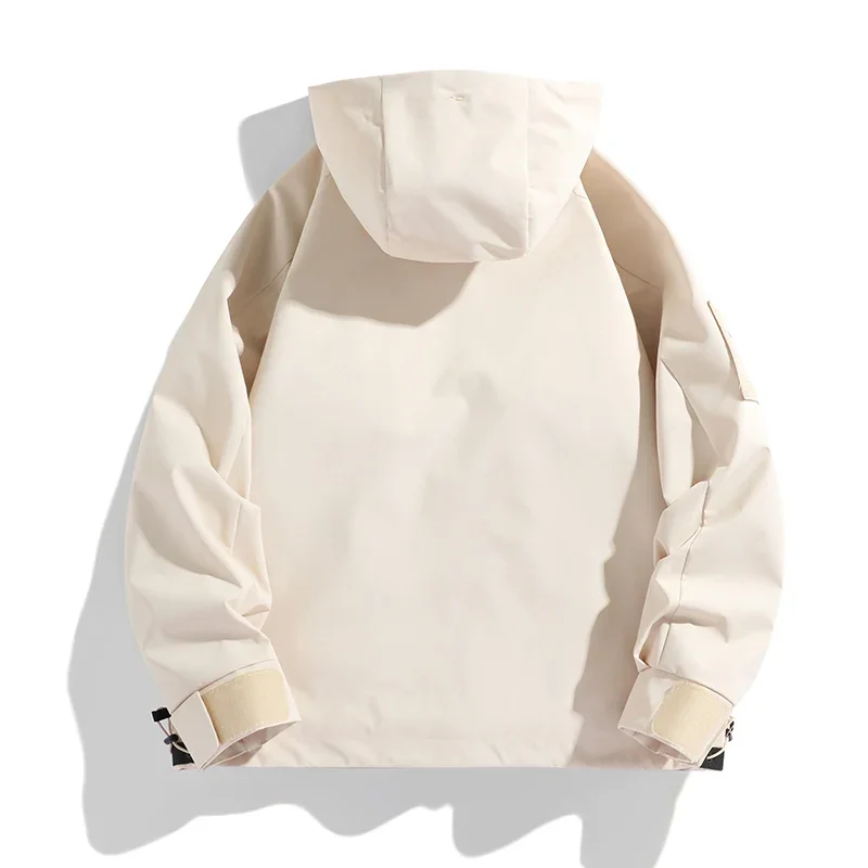 Мужская ветровка с капюшоном XKK ветрозащитная куртка большими карманами