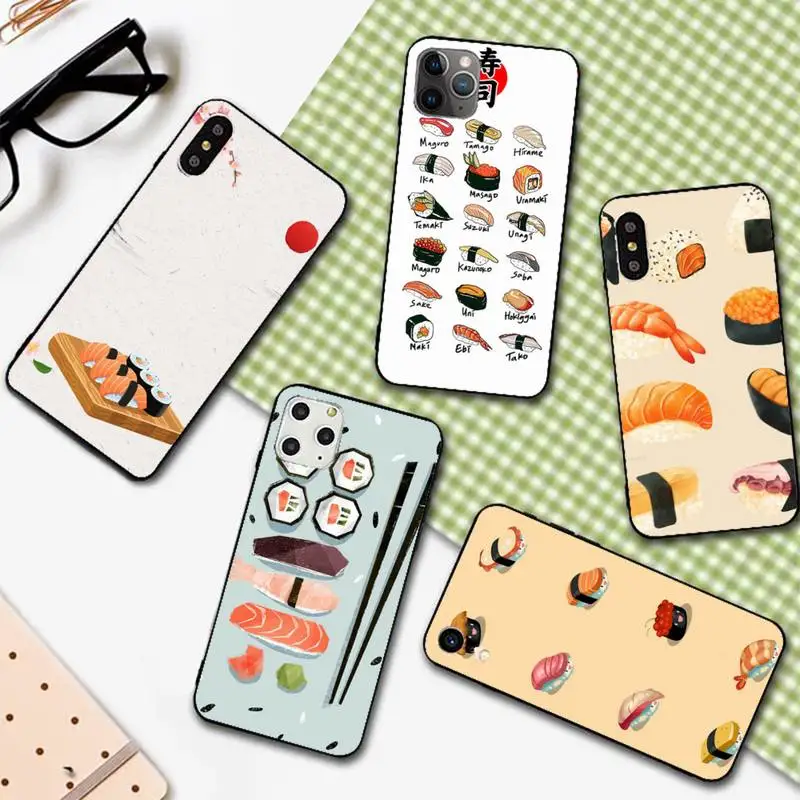 Чехол для телефона с рисунком суши Iphone 11 12 13 Pro Max 5s 6s 7 8 Plus X Xr Xs Se 2020 Mini - купить по