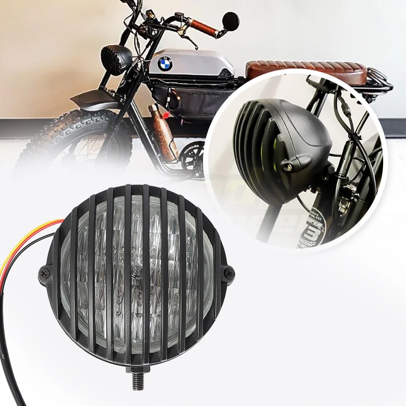 Для Yamaha Harley Touring Dyna Sportster 48 72 1200 883 мотоциклетная передняя фара Гриль Крышка Ретро