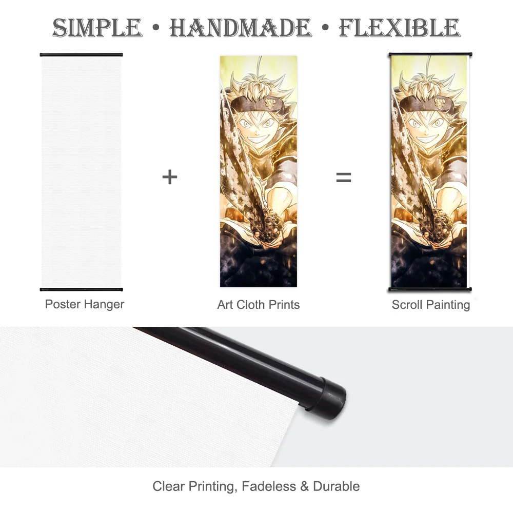 Постер Noell Silva HD Yami Sukehiro картина на стену печать черного клевера Висячие свитки