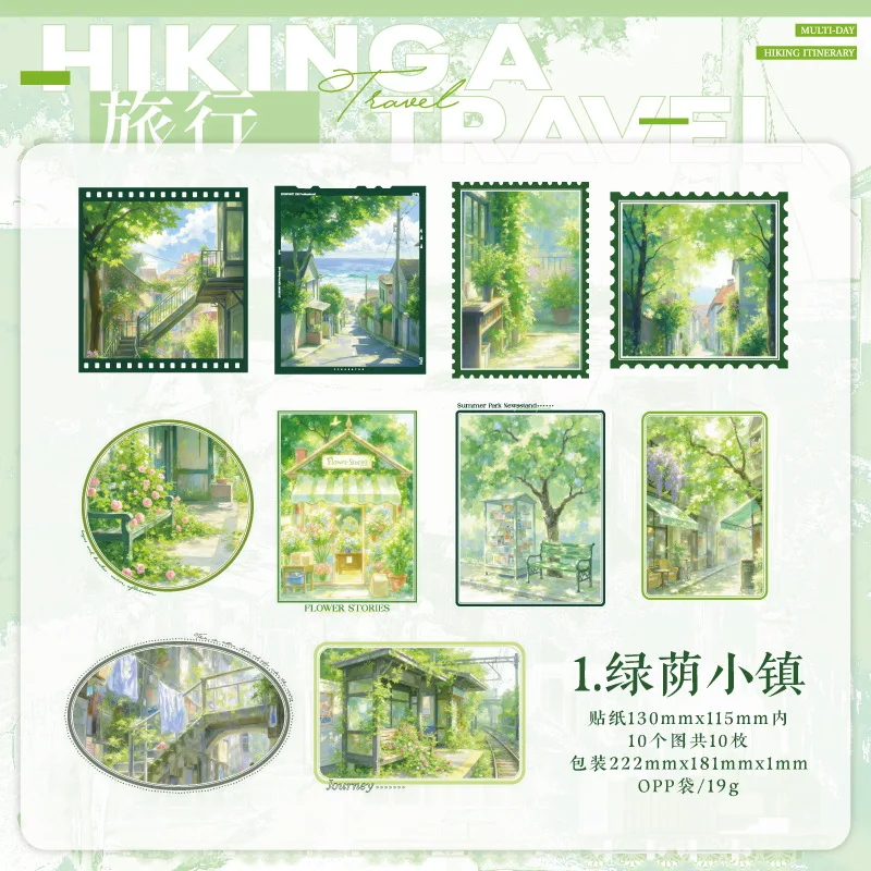 

Набор из 10 стикеров Alideco для скрапбукинга