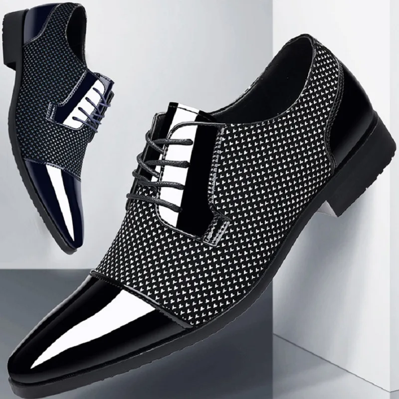 Patent Leather Men's Dress Shoes Slip on Mens Casual Oxford Shoe Brand Moccasin Glitter Male Footwear Pointed Toe Shoes for Men 1 Patent Leather Men's Dress Shoes Slip on Mens Casual Oxford Shoe Brand Moccasin Glitter Male Footwear Pointed Toe Shoes for Men 1