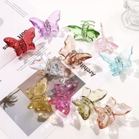 acetate hair claw sweet fairy butterfly hairpin gradient transparent clips styling tools barrettes for women girls hair clip