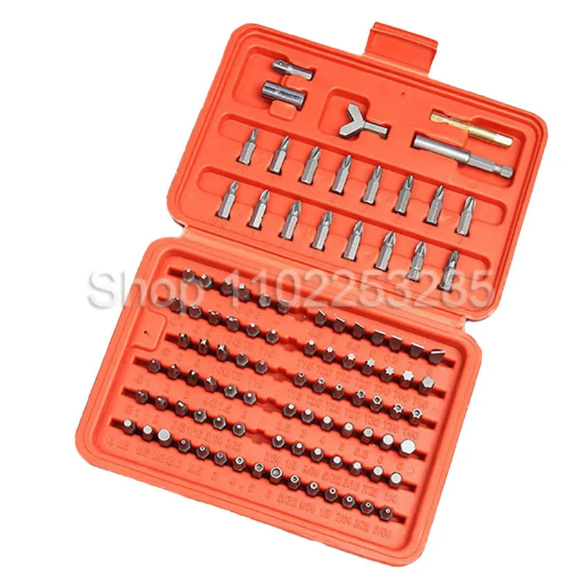 100 шт. набор отверток безопасный хром-ванадиевый CR-V стальной шестигранный ключ