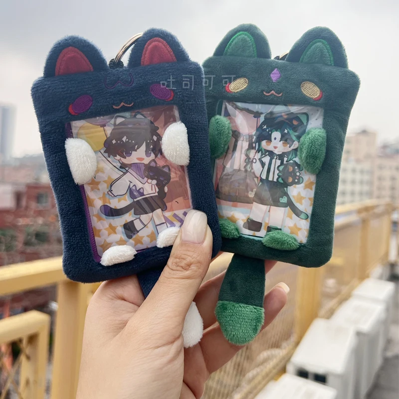 Новая игра Genshin Impact Xiao Balladeer мягкий Kawaii Cat плюшевый держатель сумка для хранения