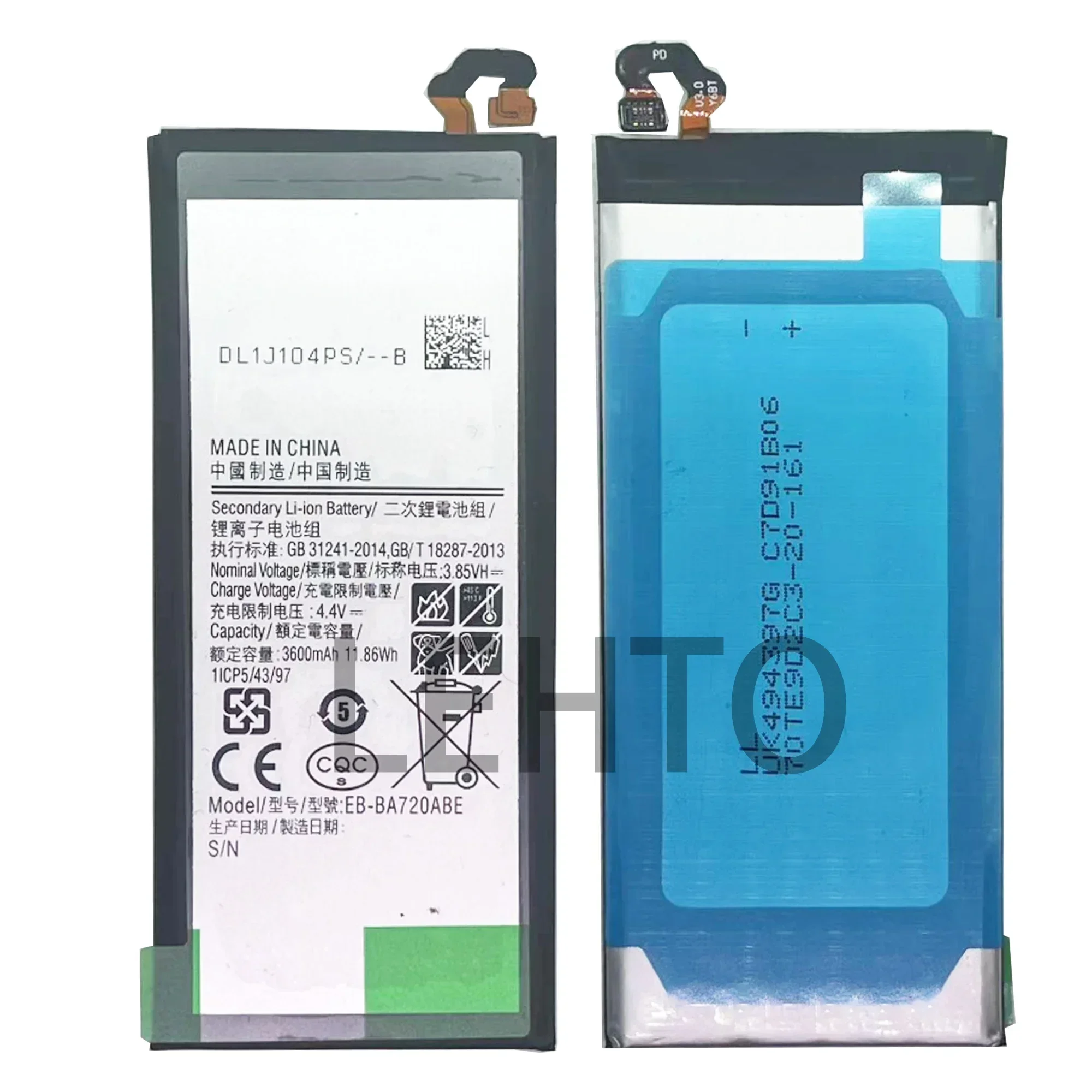 Аккумулятор 100% для Samsung Galaxy A7 3600 version A720 EB-BA720ABE A720F SM-A720 A720F/DS